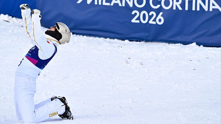 Esquí Acrobático JJOO Milano Cortina 2026 - Wang Xindi se cuelga el oro en aerials en un emocionante duelo con Noe Roth