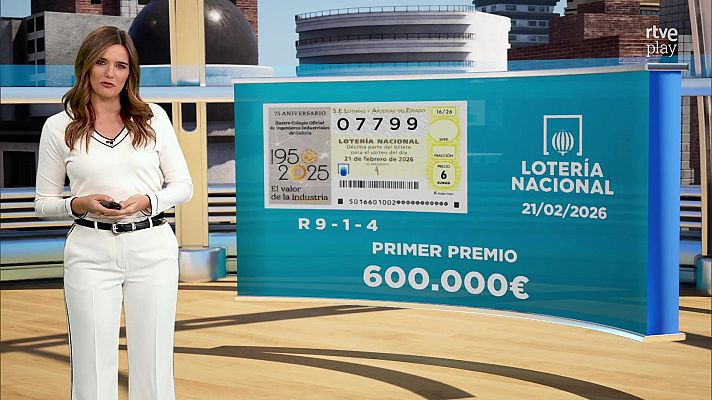 Loterías - Sorteo de la Lotería Nacional del 21/02/2026