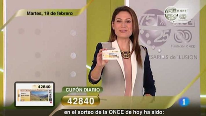 Sorteos ONCE - Sorteo ONCE - 19/02/13