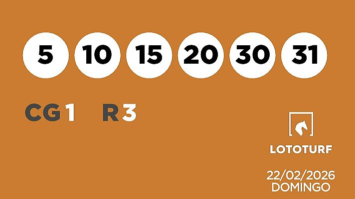 SELAE - Sorteo de Lotería Lototurf: 22/02/2026