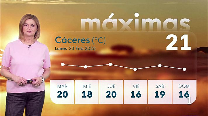 Noticias de Extremadura - El tiempo en Extremadura - 23/02/2026