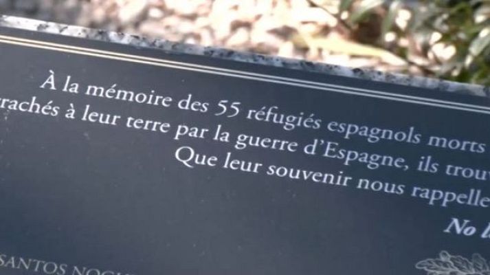 Directo al grano - Placa en memoria a los españoles fallecidos en Grenoble