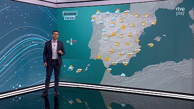 Máximas en descenso, más suave en el interior de la vertiente mediterránea y en Baleares