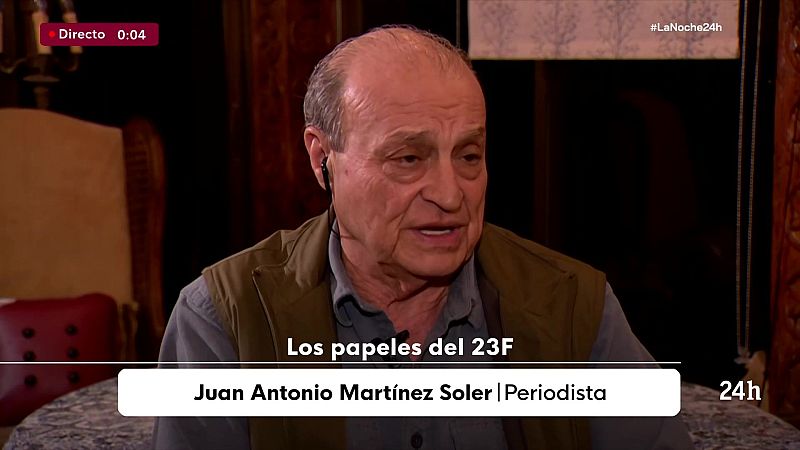 José Antonio Martínez Soler, ex redactor jefe de 'El País': "Muchos militares estaban a verlas venir" - La noche en 24h | Ver