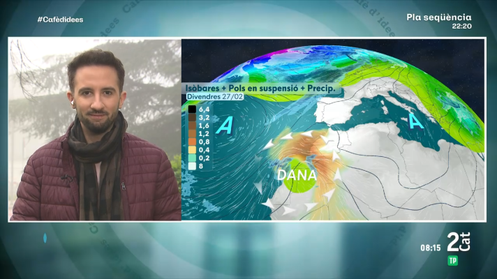 El temps - L'anticicló "flaquejarà" a finals de setmana amb l'arribada d'un front i pols sahariana