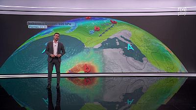 Temperaturas máximas en ascenso en el tercio oeste; en descenso en el resto y en Canarias