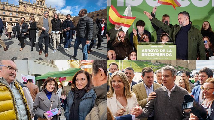 Telediario Fin de Semana - Feijóo y Abascal se lanzan reproches mutuos en los actos electorales junto a sus candidatos