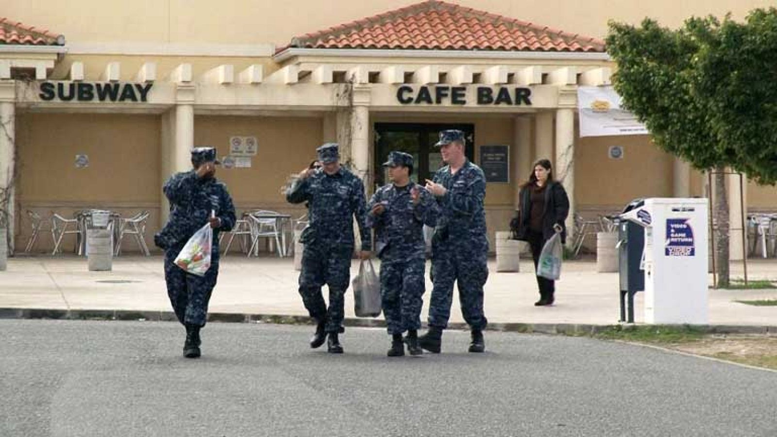 Americanos en la Base de Rota