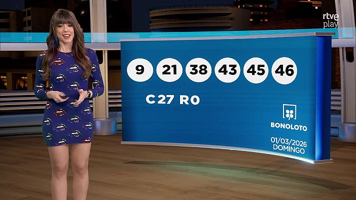 Loterías - Sorteo de la Bonoloto y El Gordo de la Primitiva del 01/03/2026