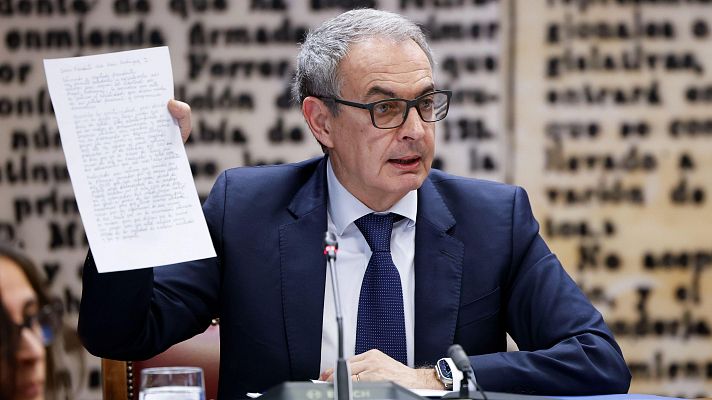 Telediario 1 - Zapatero niega ser el facilitador del rescate de Plus Ultra: "No he tenido nunca relación de ningún tipo"