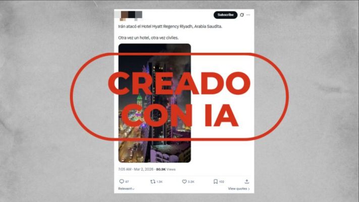 La tarde en 24h - VerificaRTVE desmiente los bulos del conflicto entre Estados Unidos e Israel con Irán