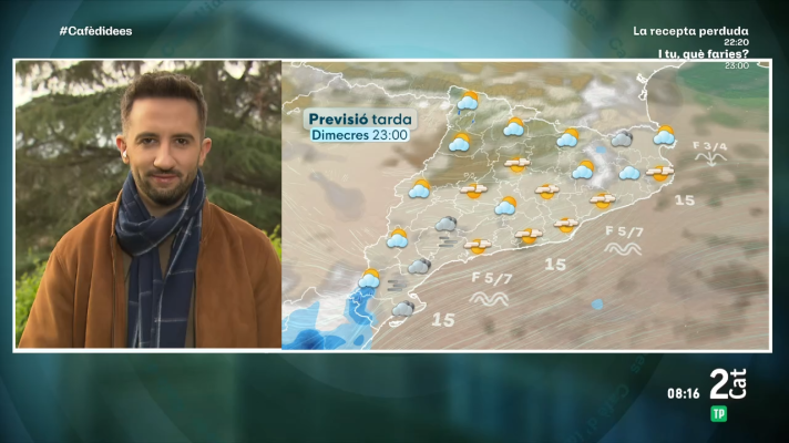 El temps - Dimecres saharià abans de la llevantada que deixarà pluja, neu, vent i onatge