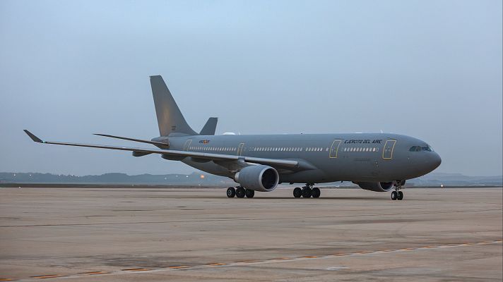 Telediario 1 - Defensa envía un primer avión a Oriente Medio para evacuar a españoles afectados
