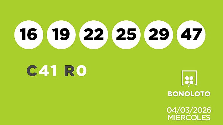 SELAE - Sorteo de la Lotería Bonoloto del 04/03/2026