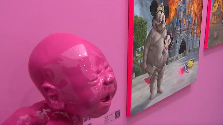 Telediario 1 - La semana del arte contemporáneo en Madrid ofrece propuestas de más de 200 artistas