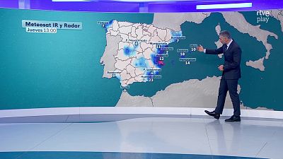 Precipitaciones fuertes en la Comunidad Valenciana, Cataluña, Asturias y Baleares