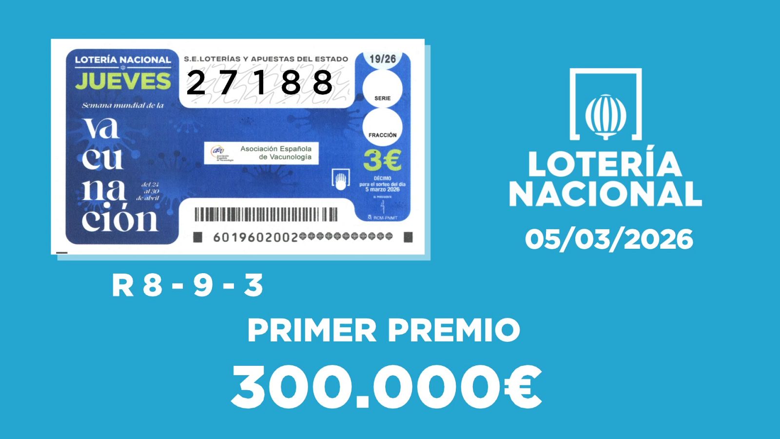 Sorteo de la Lotería Nacional del 05/03/2026 - Ver ahora