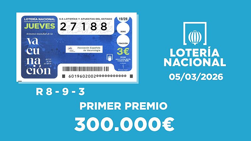 Sorteo de la Lotería Nacional del 05/03/2026 - Ver ahora