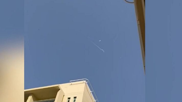 Mañaneros 360 - Misiles en Dubái: lo graba un español atrapado