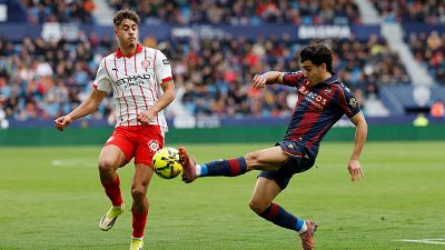 Levante UD - Girona FC: resumen del partido de la 27ª jornada de Liga | Primera