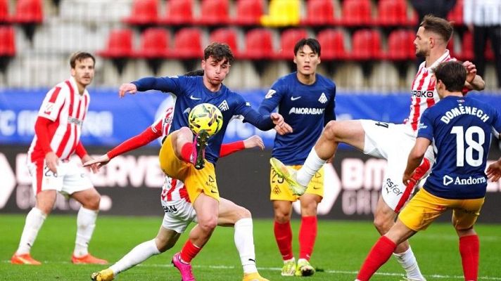 Resúmenes de LaLiga - FC Andorra - Real Sporting de Gijón: resumen del partido de la 29ª jornada de Liga | Segunda