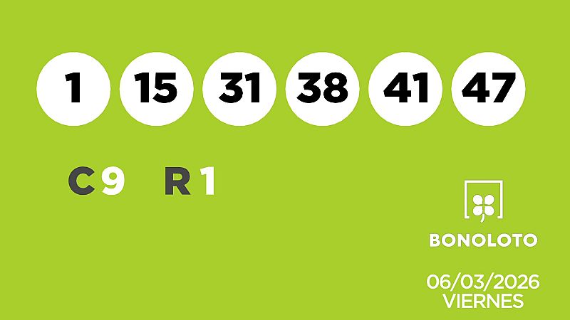 Sorteo de la Lotería Bonoloto y Euromillones del 06/03/2026 - Ver ahora