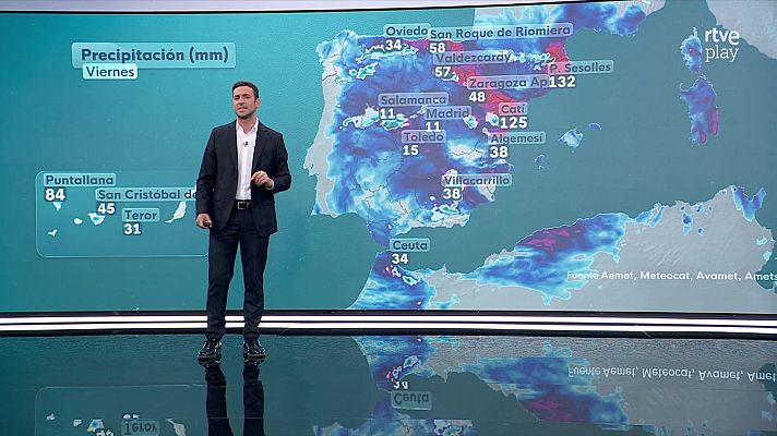El tiempo - Descenso notable de las máximas en el área cantábrica y la Ibérica norte