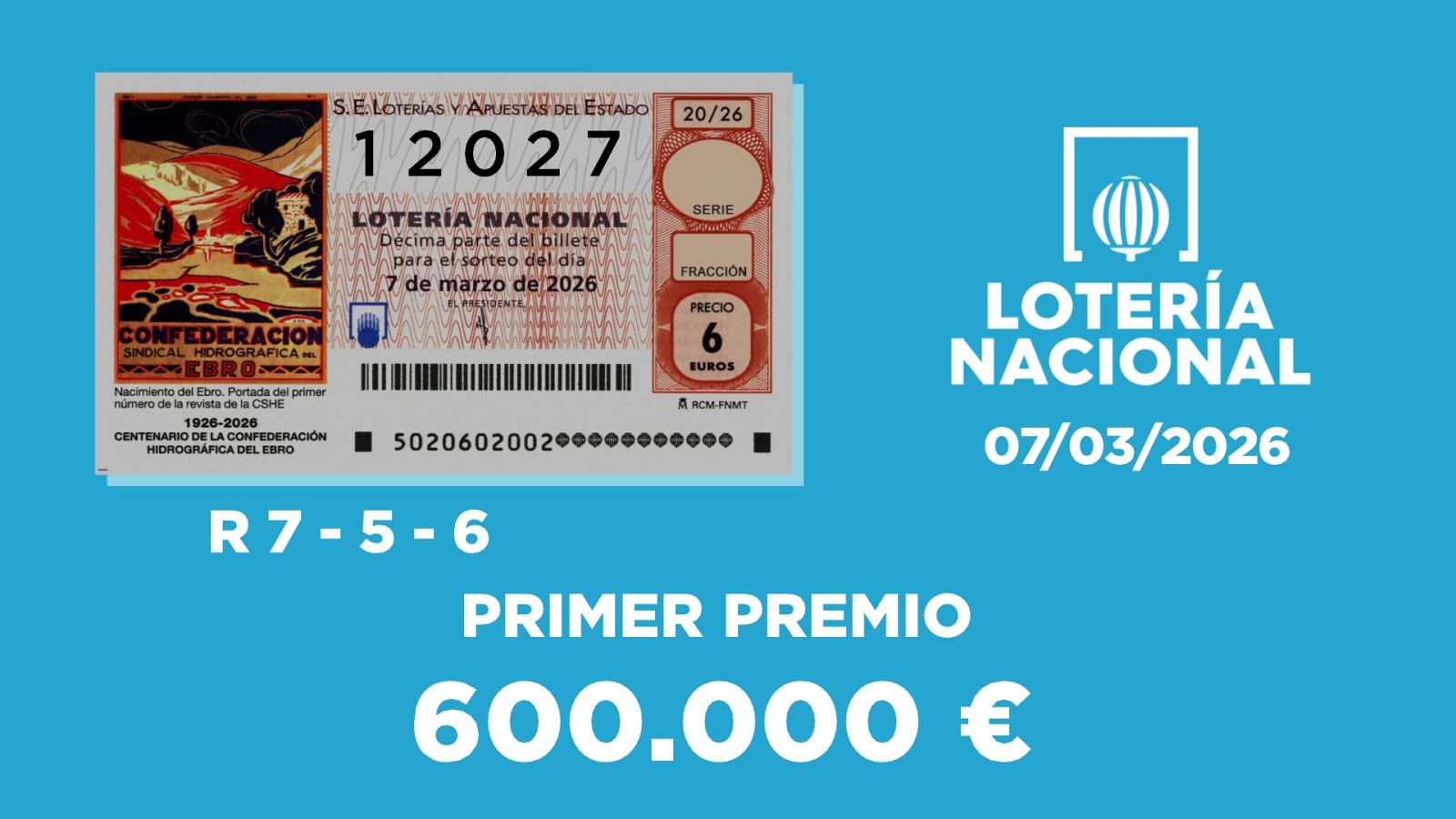 Sorteo de la Lotería Nacional del 07/03/2026 - Ver ahora