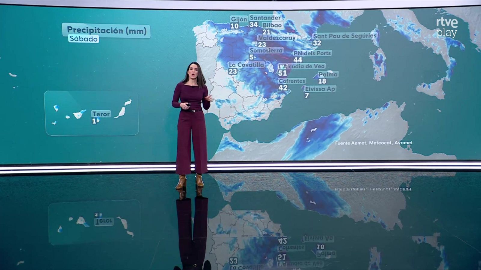 El Tiempo Noche - 07/03/26 - RTVE.es - El tiempo | Ver