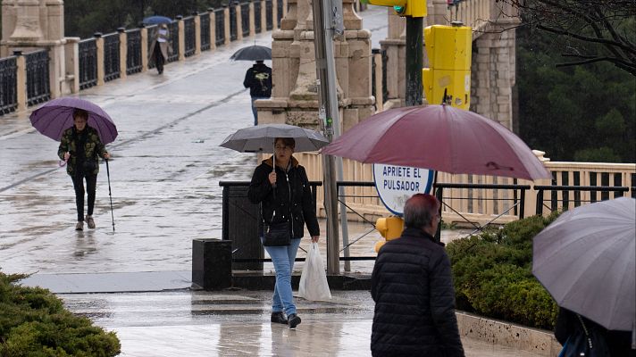 El tiempo - La inestabilidad sigue el domingo con lluvias localmente fuertes en el nordeste peninsular