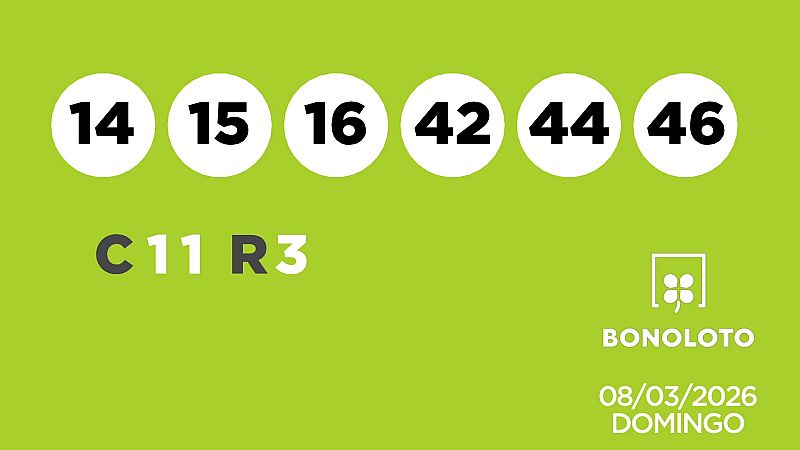 Sorteo de la Lotería Bonoloto del 08/03/2026 - Ver ahora