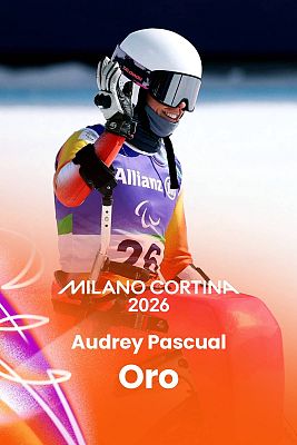 Audrey Pascual se baña en oro en el supergigante sentada