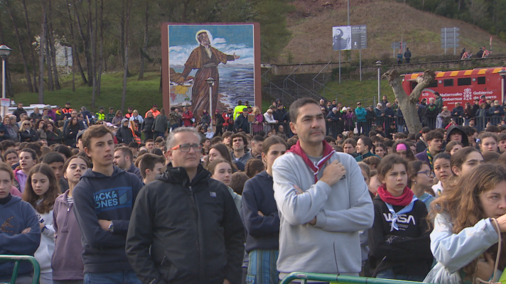 Telenavarra - Más de 9.000 peregrinos en la primera "Javierada" de 2026