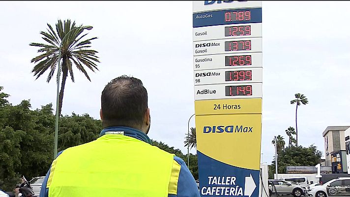 Telecanarias - El combustible sube hasta 20 céntimos por litro desde el inicio de la crisis