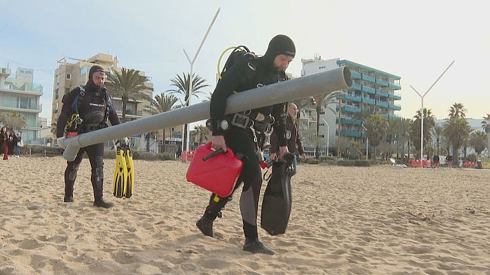 Informatiu Balear - Refloten un vaixell romà que duu 1.600 anys enfonsat a la Platja de Palma