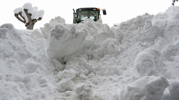 Telediario 1 - Riesgo de avalanchas