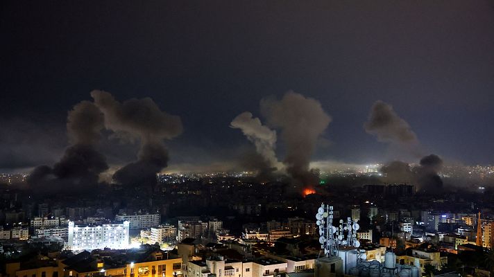 La tarde en 24h - Israel bombardea "a gran escala" los suburbios del sur del Beirut