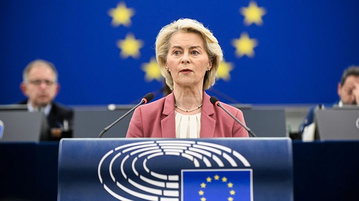 Telediario 2 - Von der Leyen sacude Alemania al tildar de "error" el cierre nuclear que ella misma avaló con Merkel