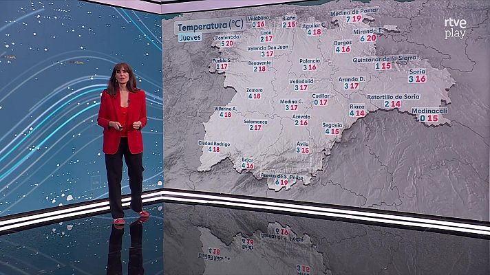 El tiempo - Ascensos localmente notables de las máximas en la meseta Sur e interior de Andalucía