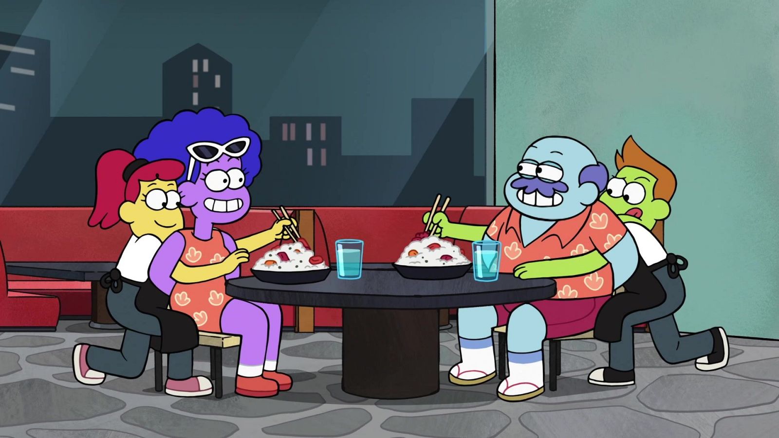 Los Green en la gran ciudad - Atracón en Big City - Los Green en la gran ciudad | Ver