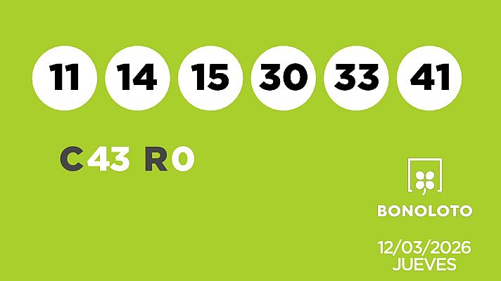 SELAE - Sorteo de la Lotería Bonoloto del 12/03/2026