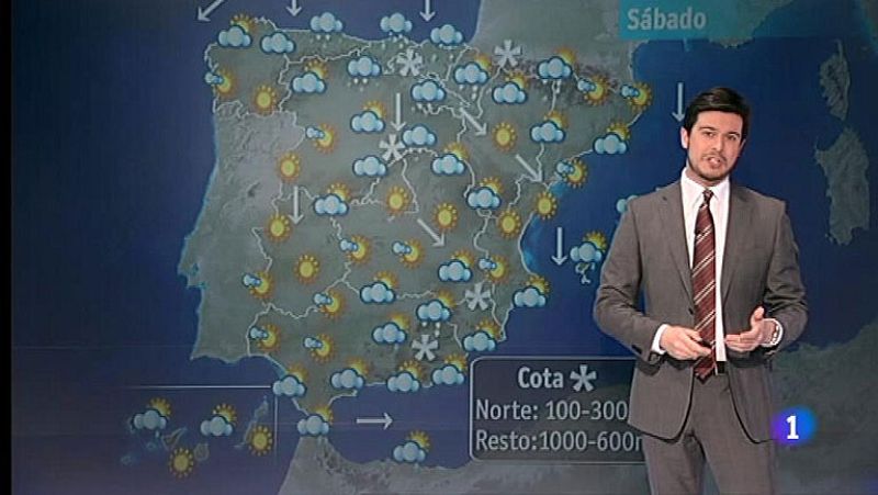 Nieve en cotas bajas de la mitad norte, Andalucía y Baleares - El tiempo | Ver
