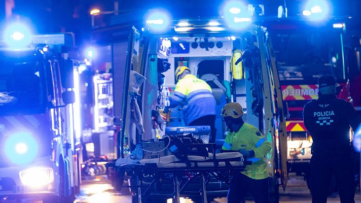 Informativo 24h - Fallece un anciano en un aparatoso incendio en Murcia