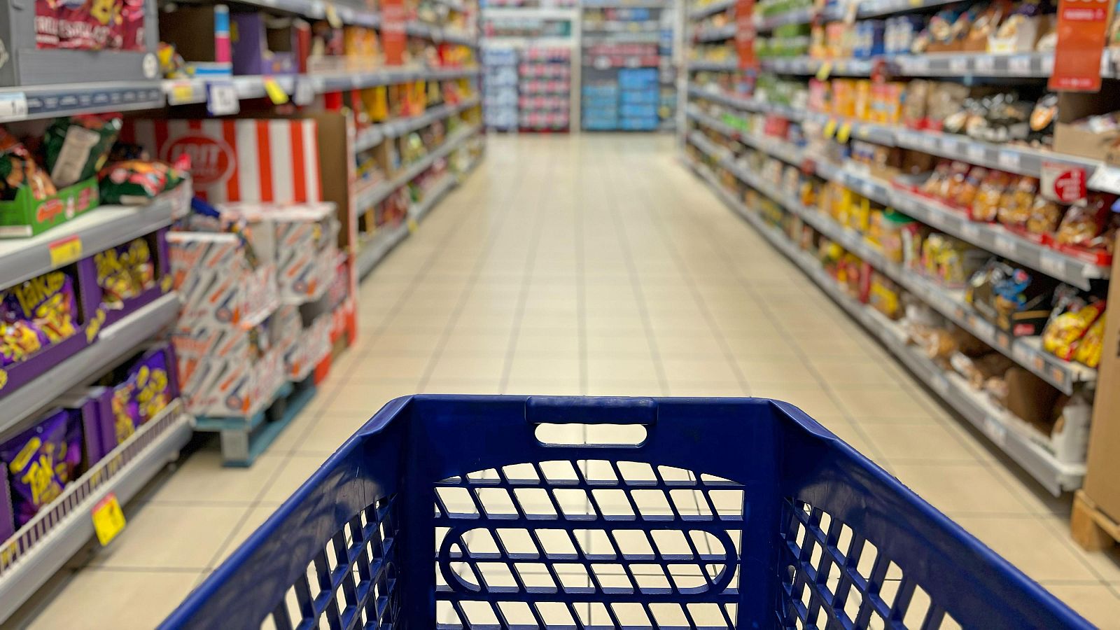 Imagen de archivo de un supermercado