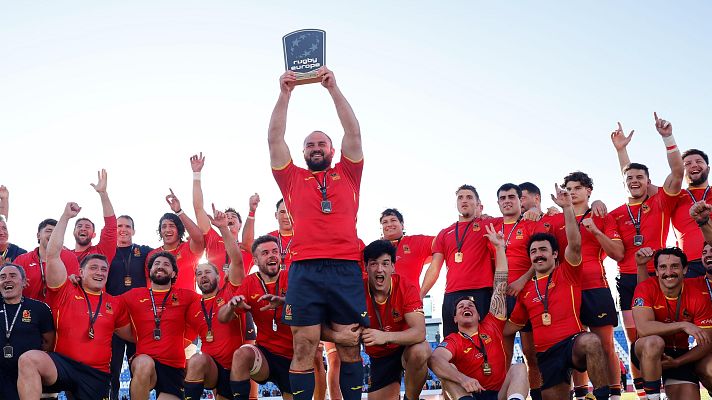 Rugby - España consigue el bronce en el Europeo de rugby tras remontar ante Rumanía (23-29)