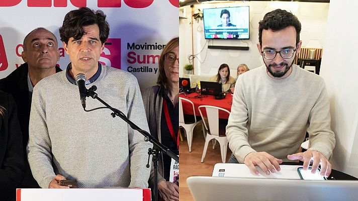 Informativo 24h - Los candidatos de Podemos-AV y En Común (IU-Sumar-Equo) comentan sus malos resultados en las elecciones en Castilla y León