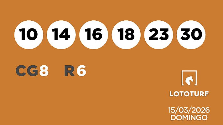 SELAE - Sorteo de Lotería Lototurf: 15/03/2026
