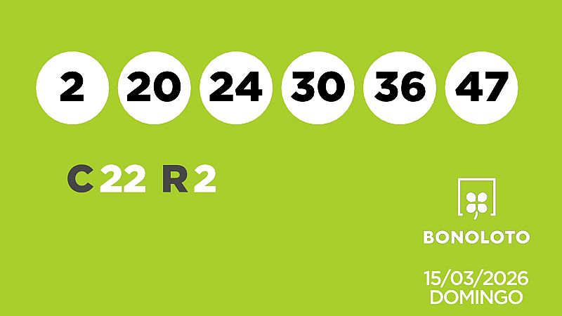 Sorteo de la Lotería Bonoloto del 15/03/2026 - Ver ahora