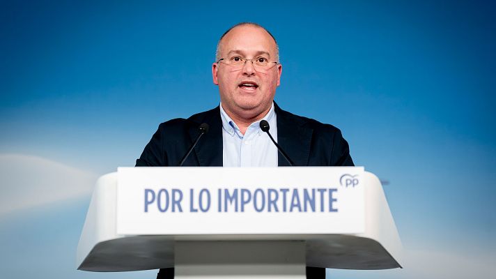 Especiales informativos - Miguel Tellado, tras la victoria de Mañueco: "Esperamos que por parte de Vox ahora sí quieran seguir avanzando en esas negociaciones"