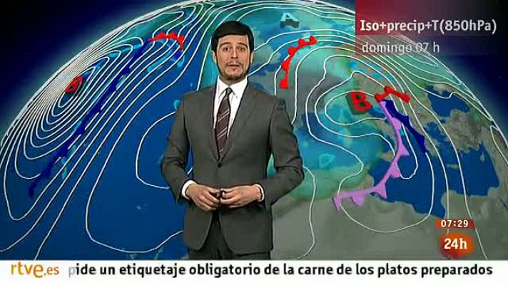 El tiempo - Nieve en la mitad norte y descenso temperaturas en gran parte de la península